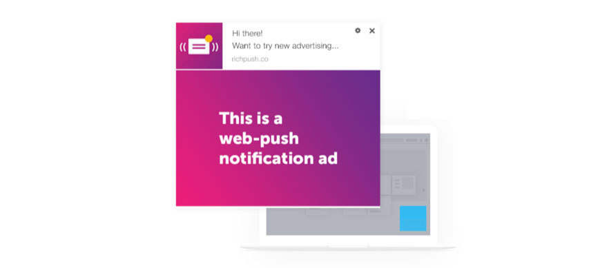 How push notification ads look