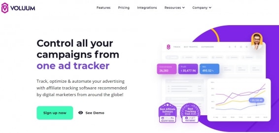 tracker Voluum overview