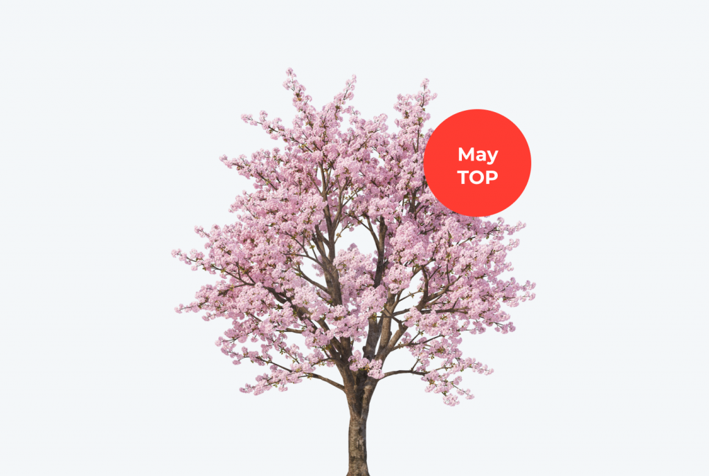 Top GEOs and Verticals in May