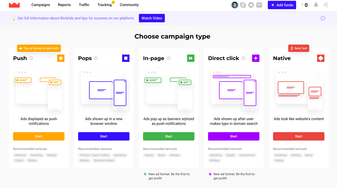 How to launch native ads at RichAds and why to try it — RichAds Blog