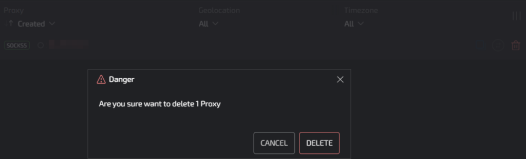 removing proxy