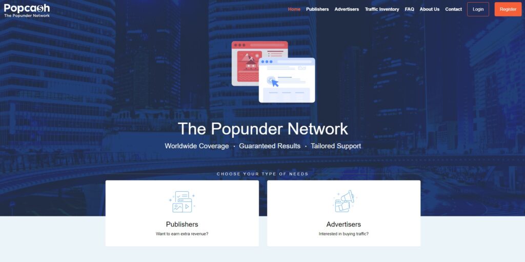 Popunder ad network review PopCash