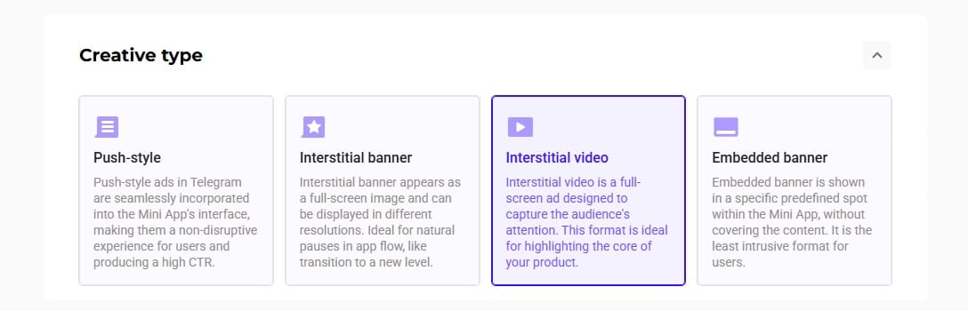 Launch Intersitial Video Ads in Telegram Mini Apps at RichAds — RichAds ...