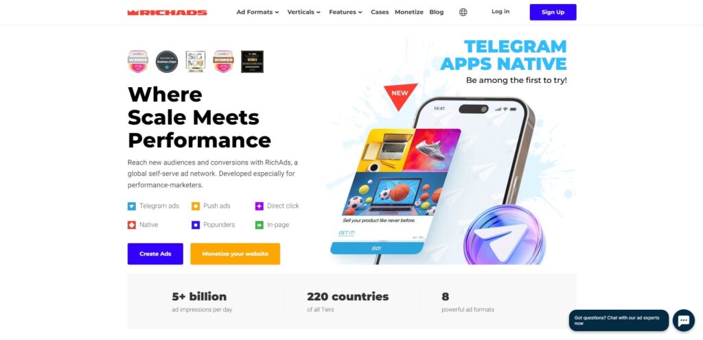 Top advertising network for India - RichAds