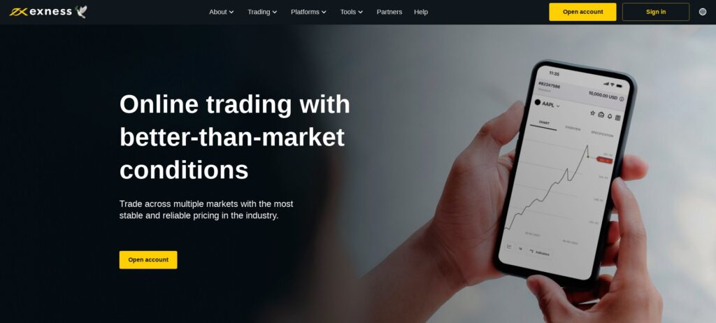 Example of a pop-up landing page
