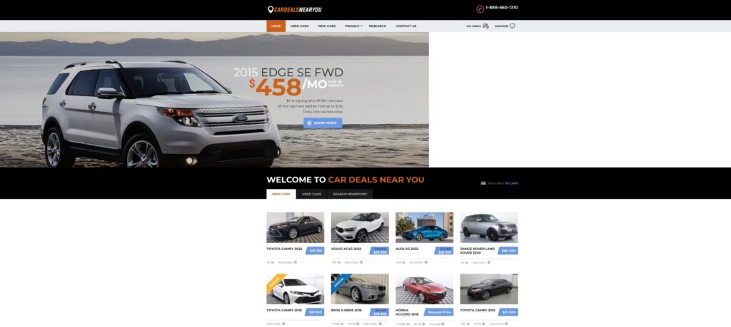 Pop-up ads example landing page