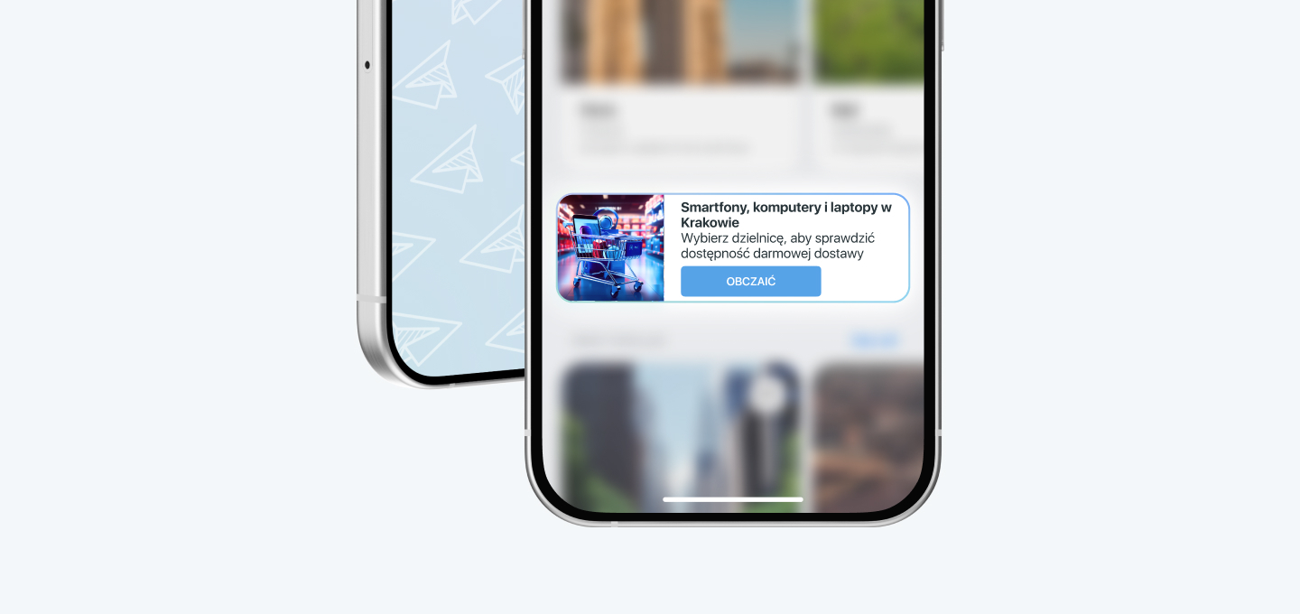 E-Commerce advertising example in Telegram Mini Apps
