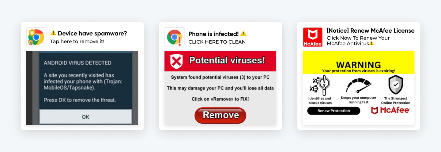 push advertising examples