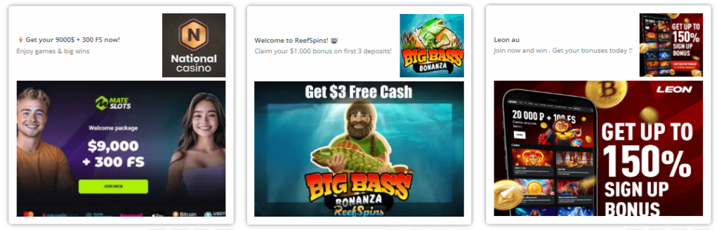 Gambling push ads