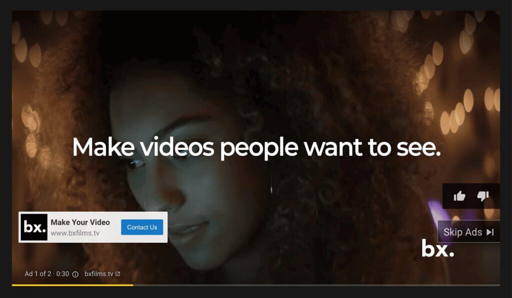 pre-roll youtube example