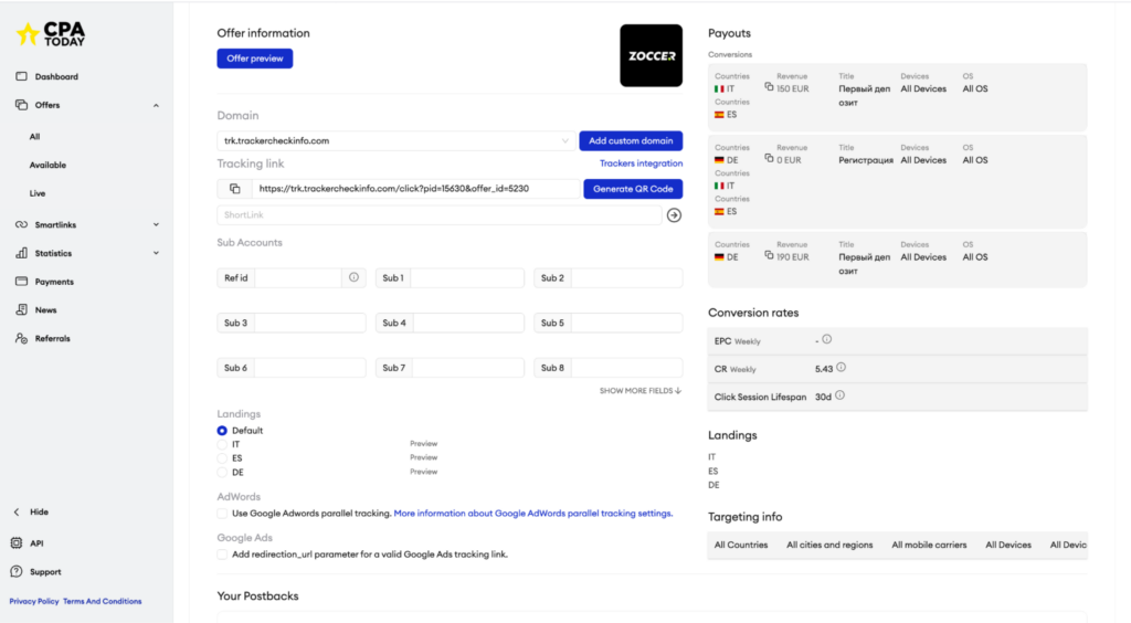 офферы CPA Today
