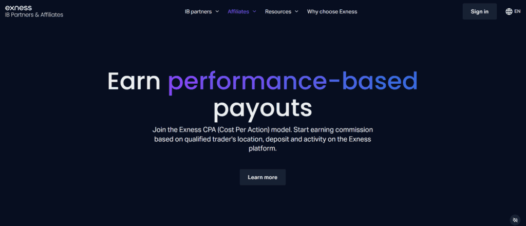exness forex program