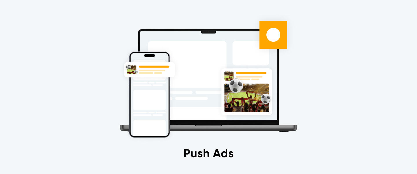 Start with push ads for Gambling