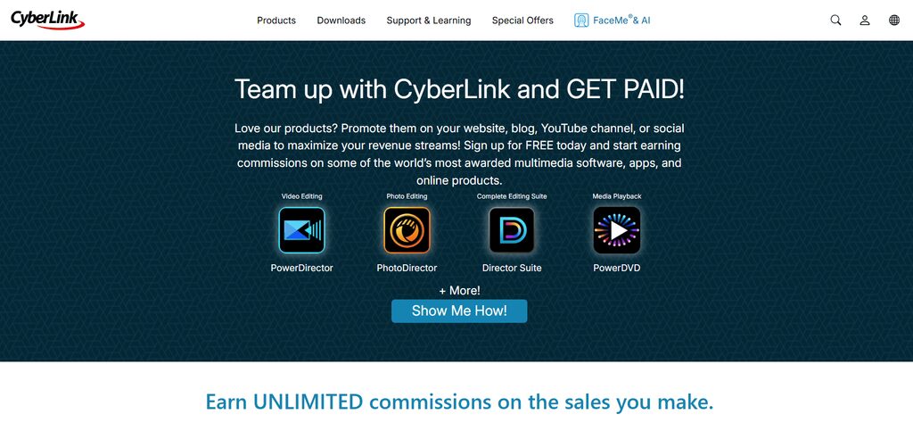 PowerDirector video affiliate program