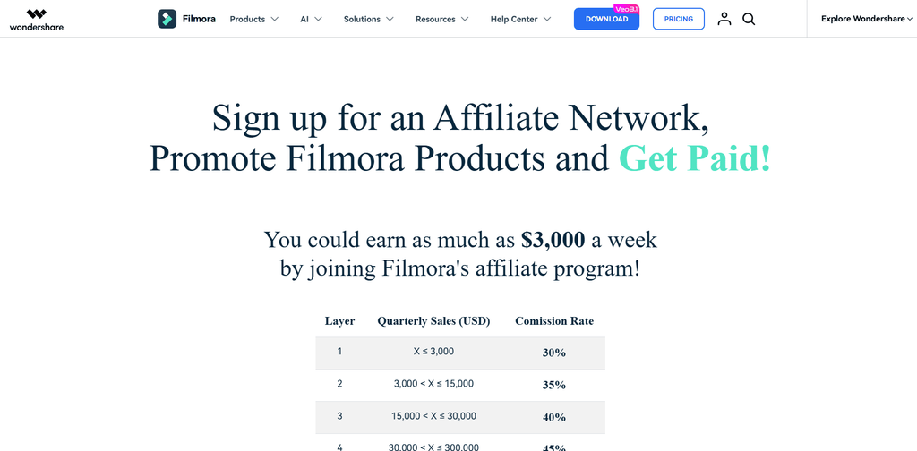 Filmora video affiliate program