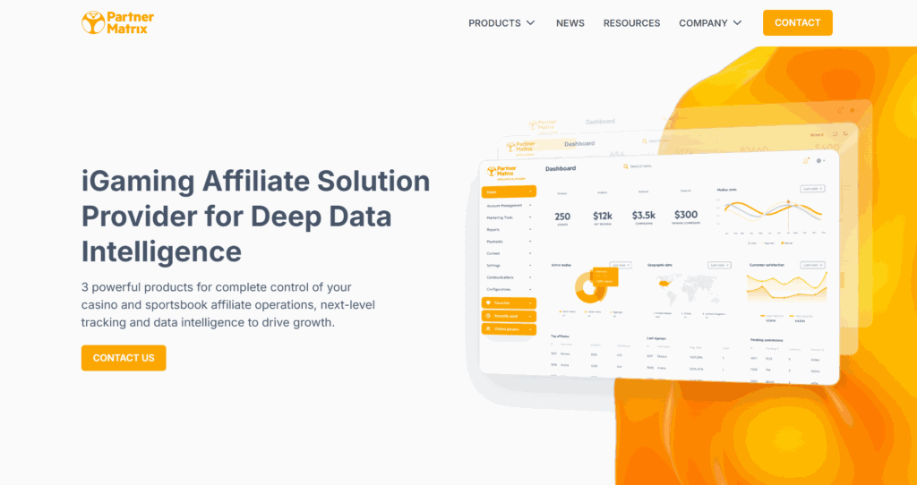 PartnerMatrix iGaming affiliate software