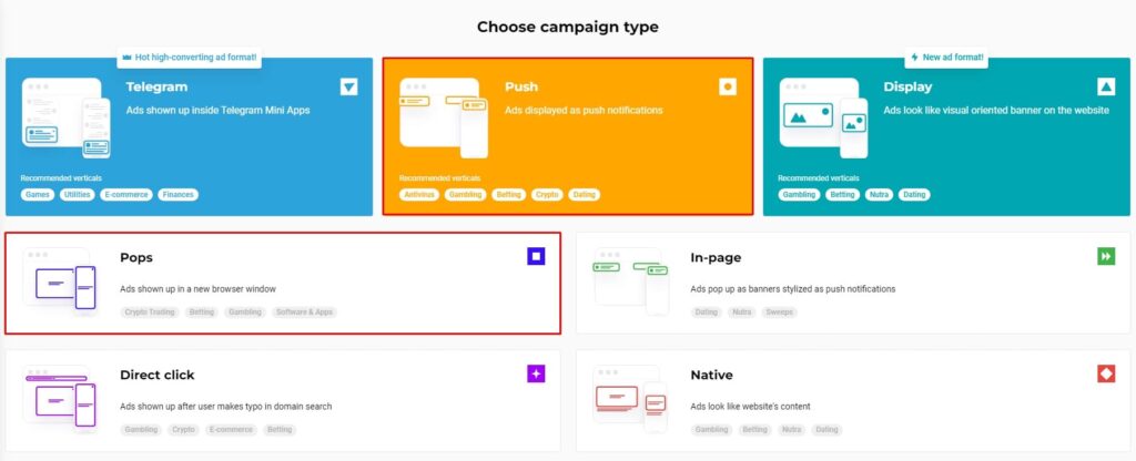 RichAds?
Red publicitaria para anuncios de Telegram,
push ads y popunder ads de alta calidad,
domain redirect, tráfico nativo y display