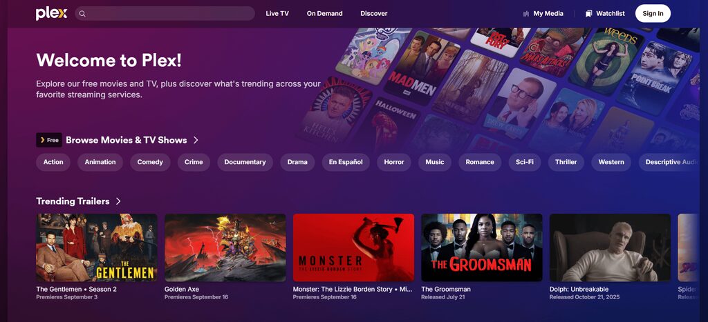 Plex video affiliate program