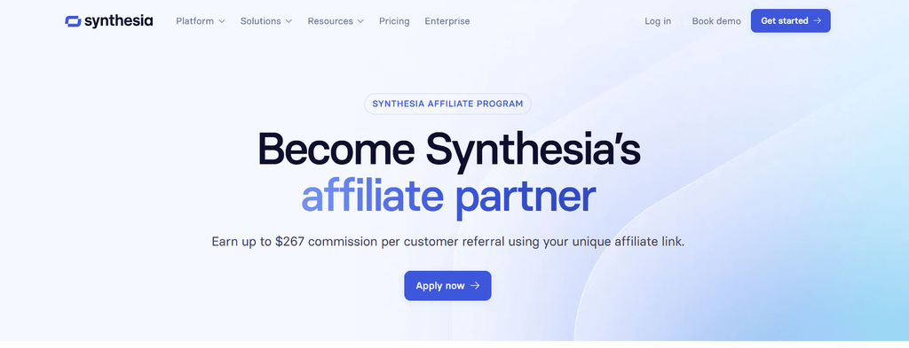 Synthesia video affiliate program
