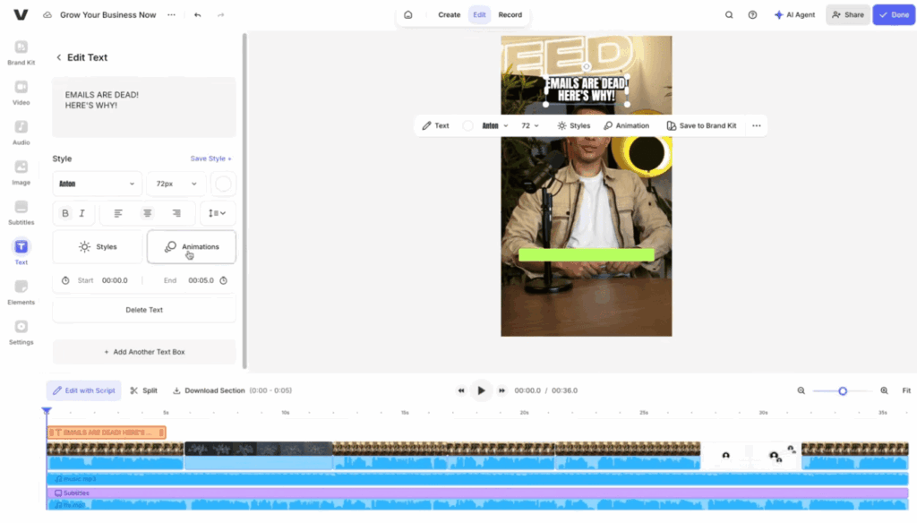 VEED AI video creation tool