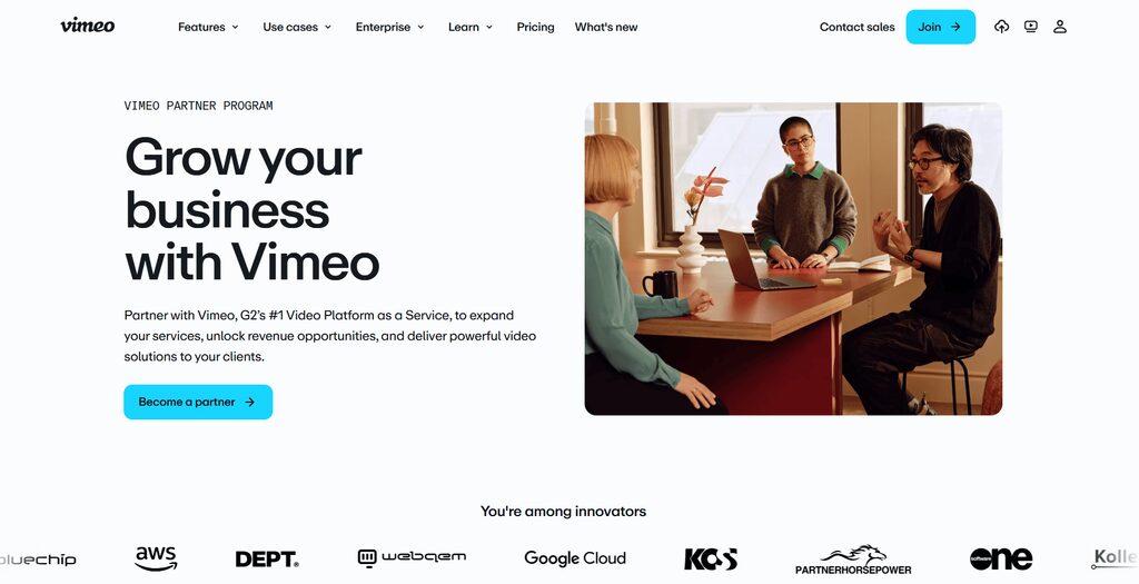 Vimeo video affiliate program
