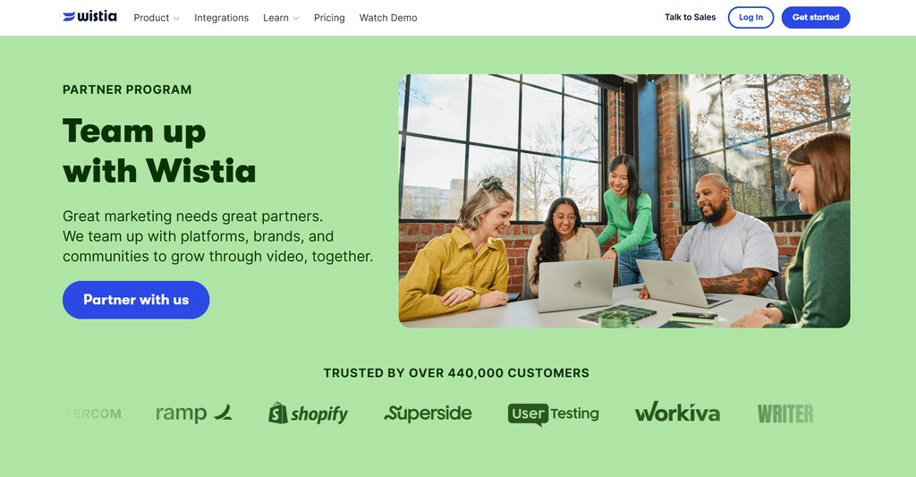 Wistia video affiliate program