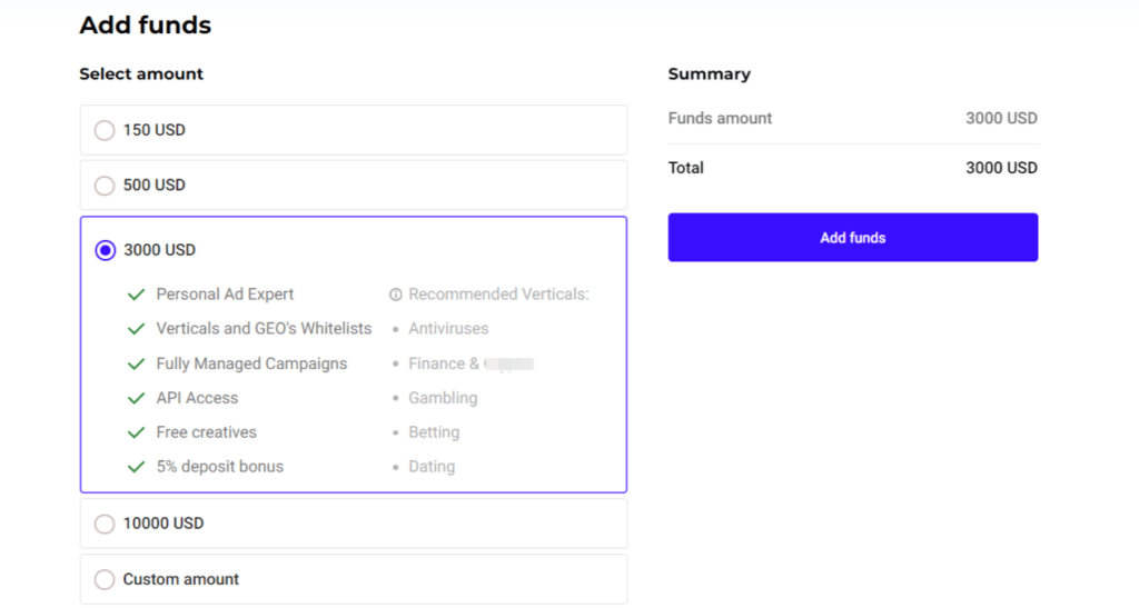Cómo configurar una campaña de in-page push en RichAds