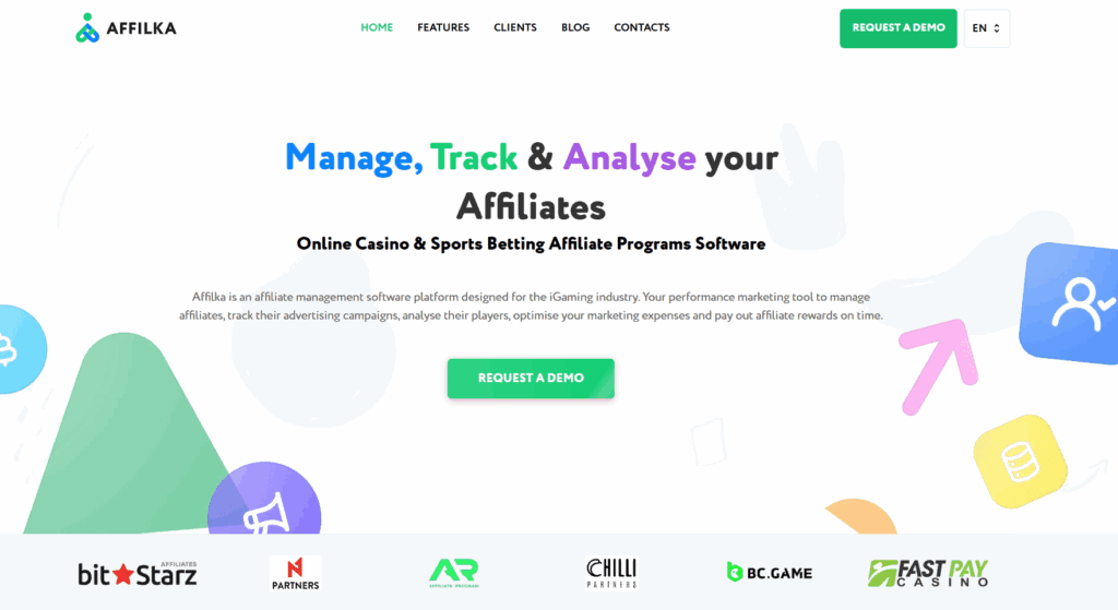 Affilka iGaming affiliate software