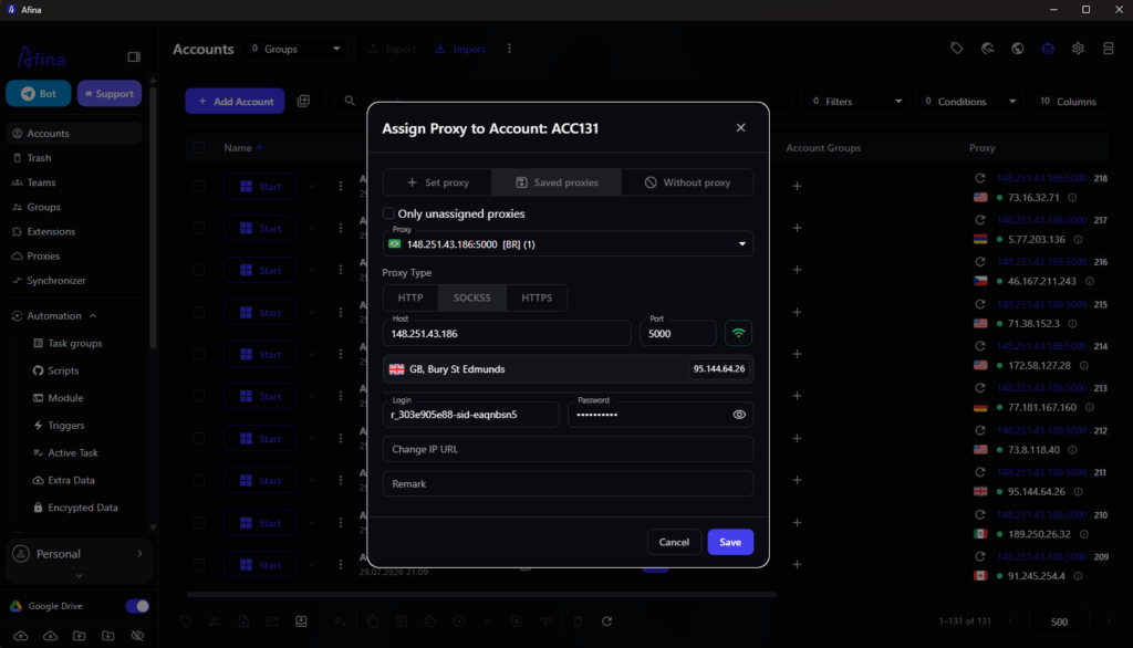 antidetect browser proxy
