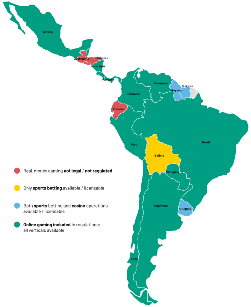 LatAm gambling regulations