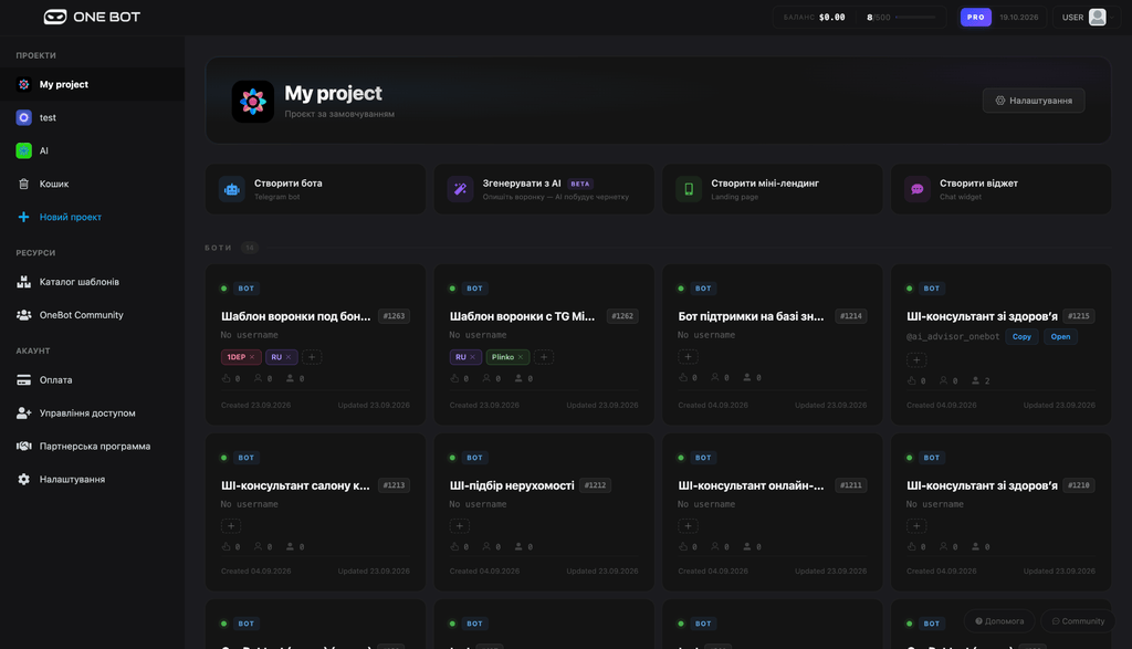 обзор ONE BOT