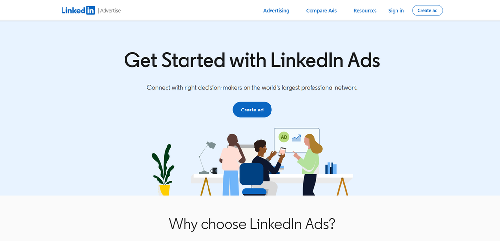 LinkedIn Ads advertising platform