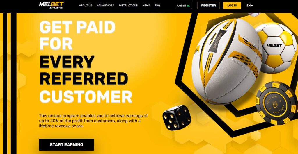 Melbet Partners sports betting affiliate program