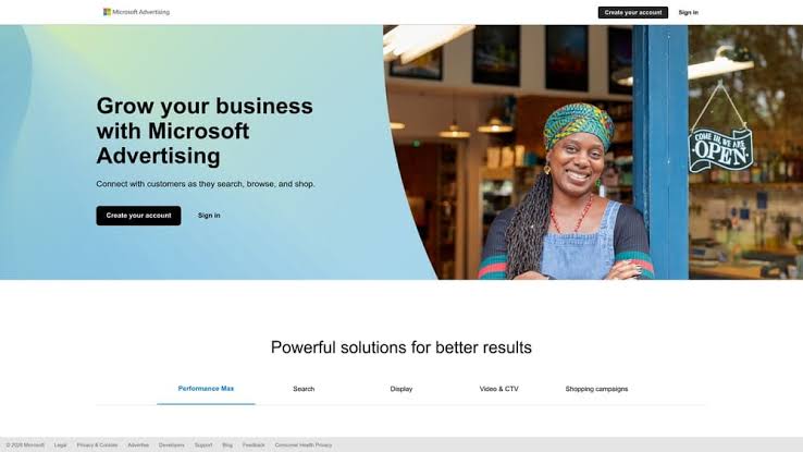 Microsoft Ads advertising platform
