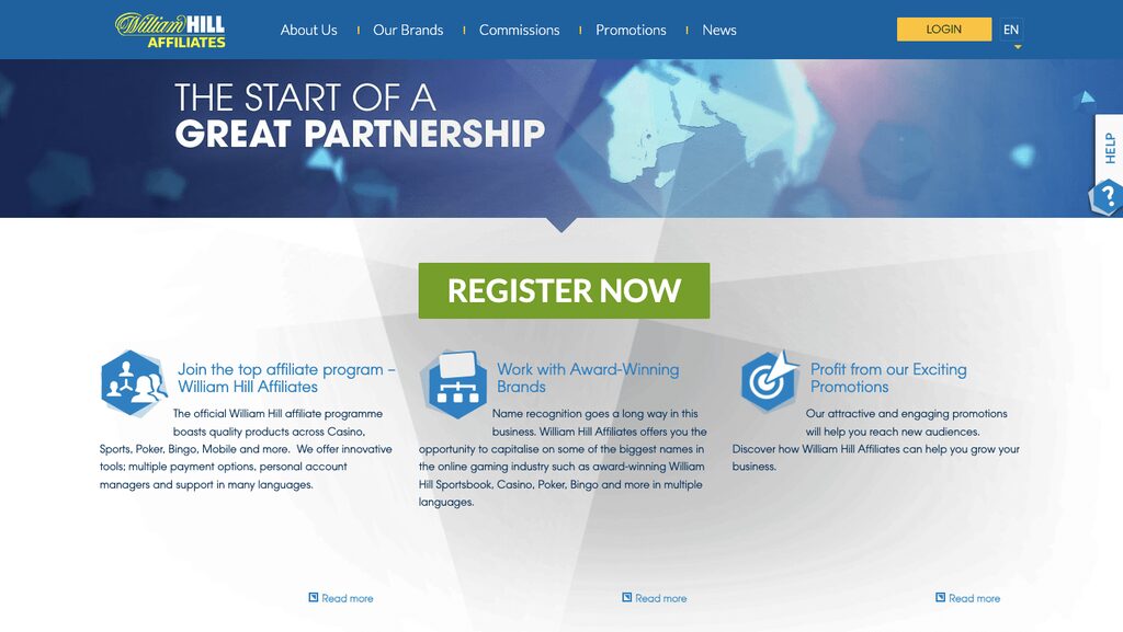 William Hill Affiliates sports betting affiliate program