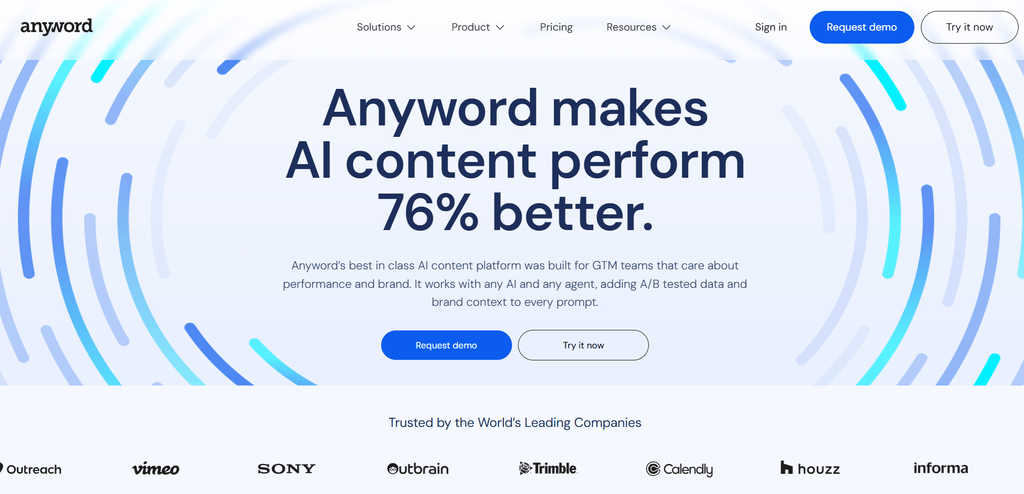 Anyword AI ad generator