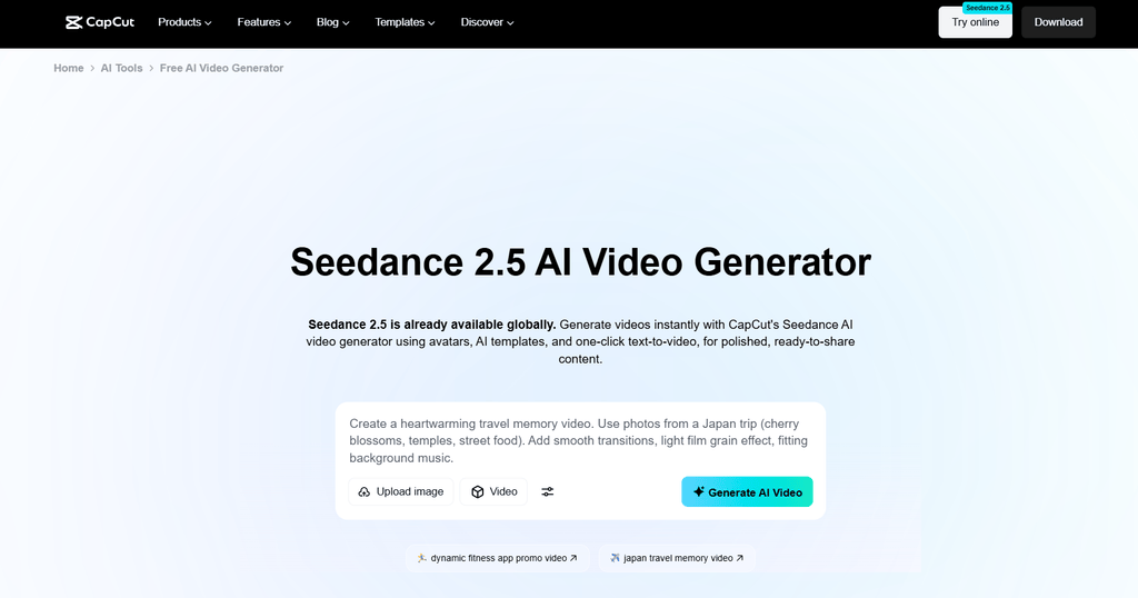 CapCut AI ad generator
