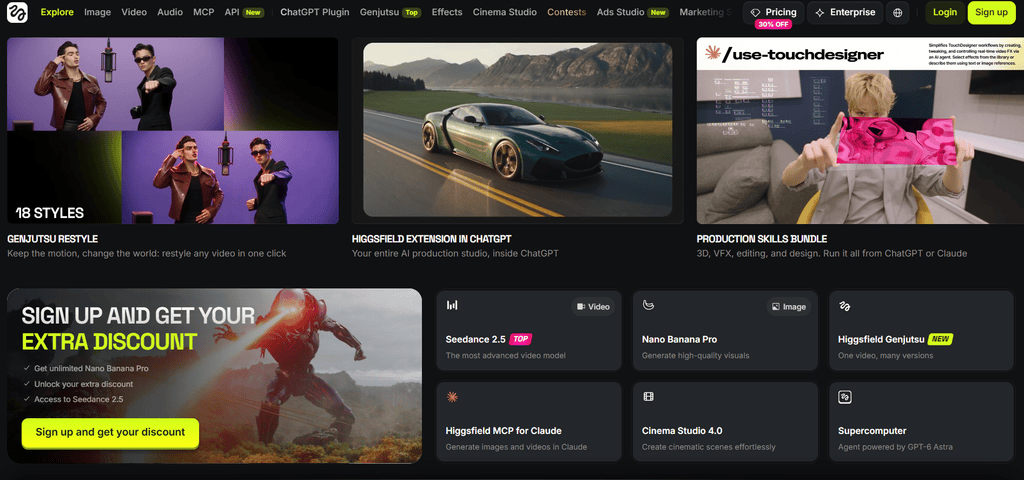 Higgsfield AI ad generator