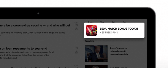 In-page push