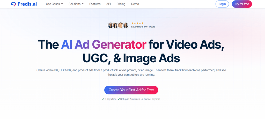 Predis.ai AI ad generator