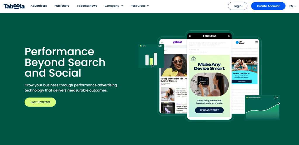 taboola native ad network