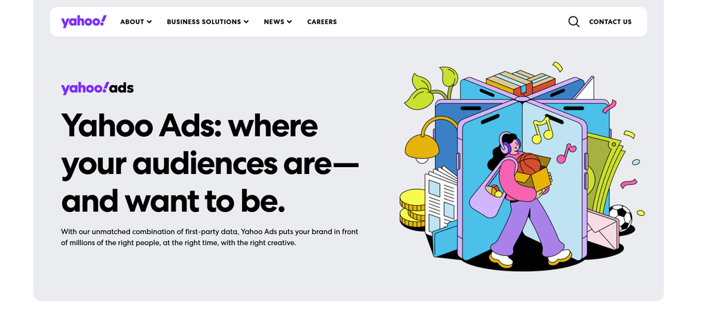 Yahoo native ad network